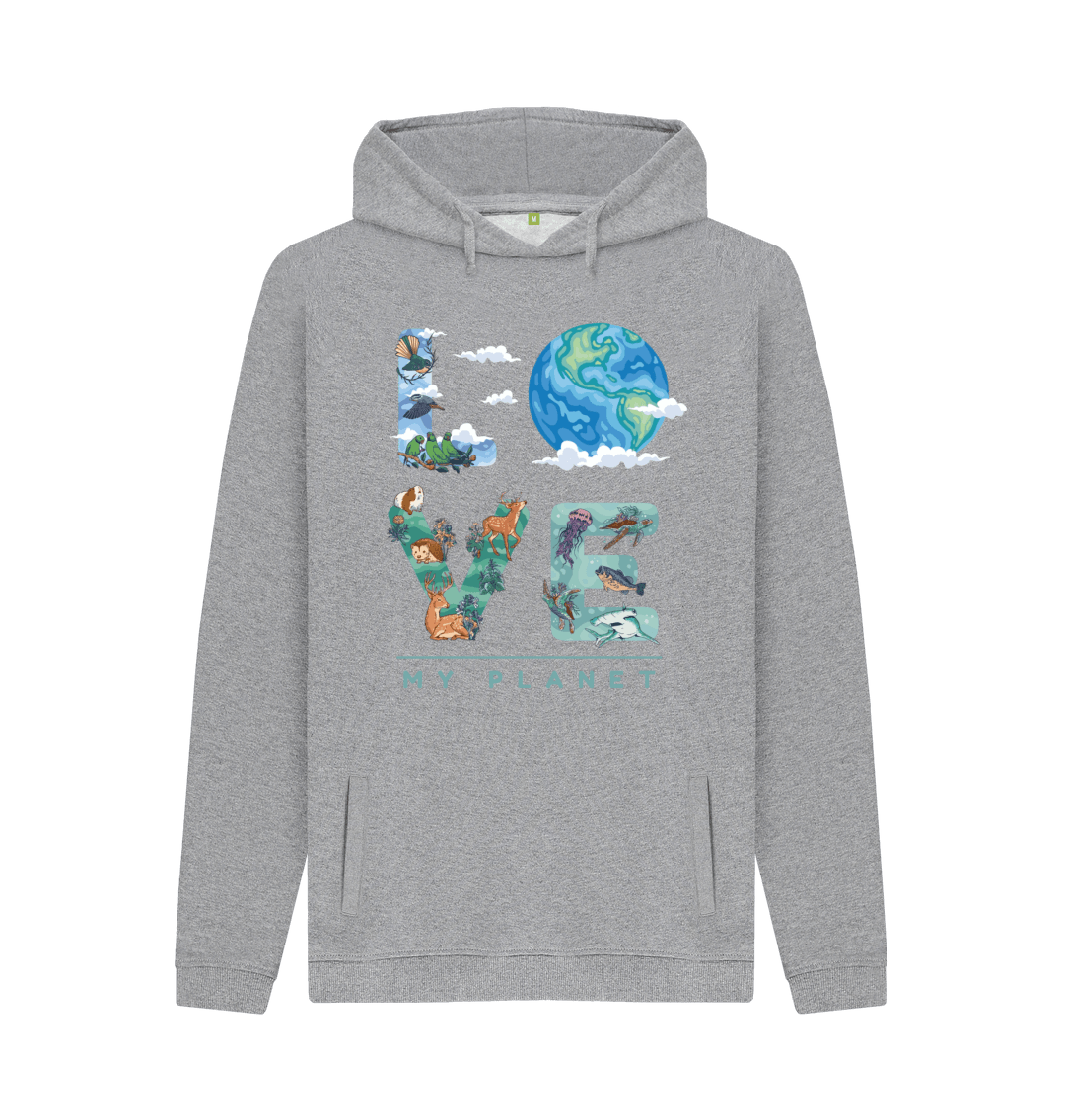 Light Heather Printed Hoody Front