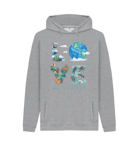 Light Heather Printed Hoody Front