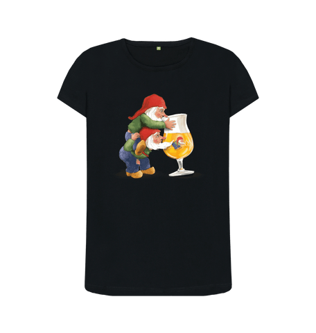 Black Printed T-shirt Front