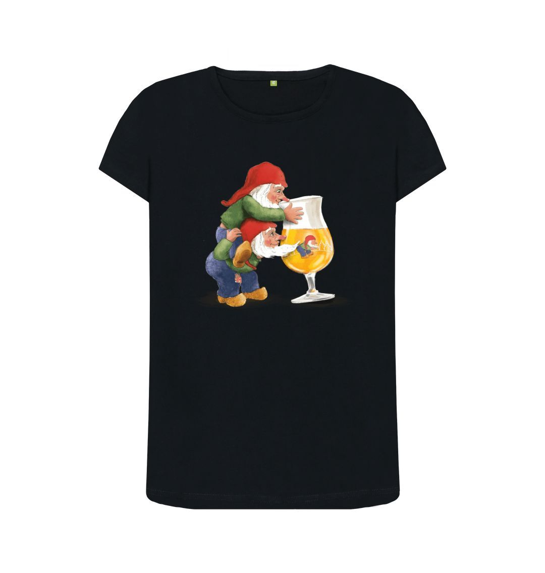Black Gnomes Drinking La Chouffe Women's Crew Neck T-Shirt