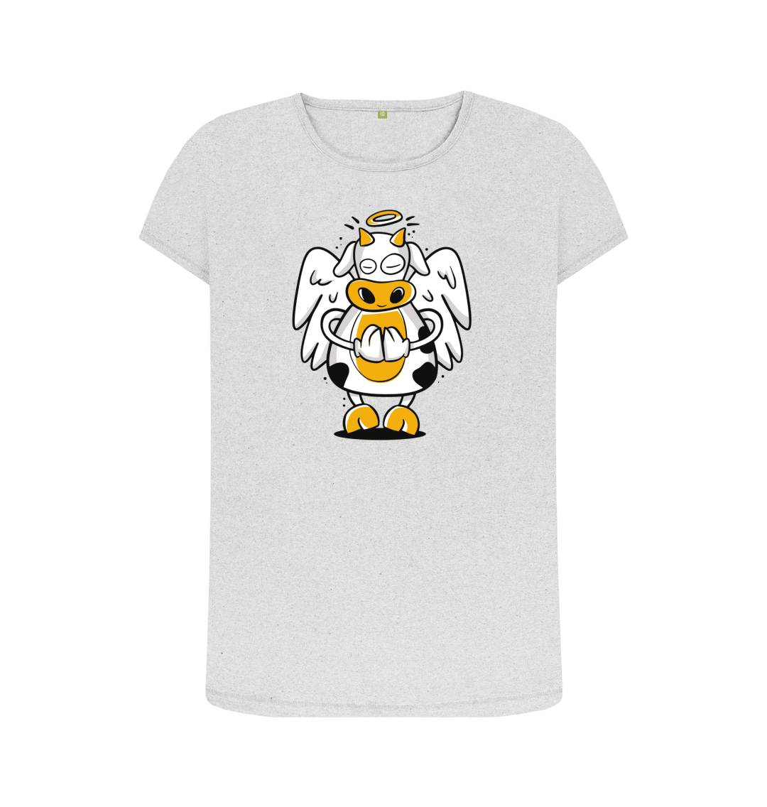 Grey Recycled Printed T-Shirt Front