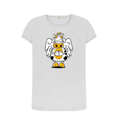 Grey Recycled Printed T-Shirt Front