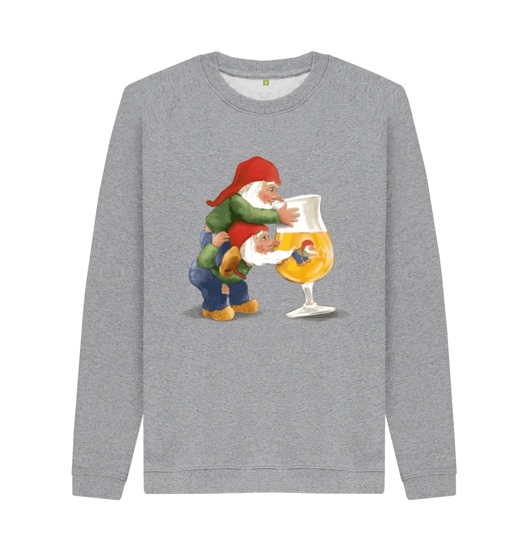 Light Heather Printed Sweater Front