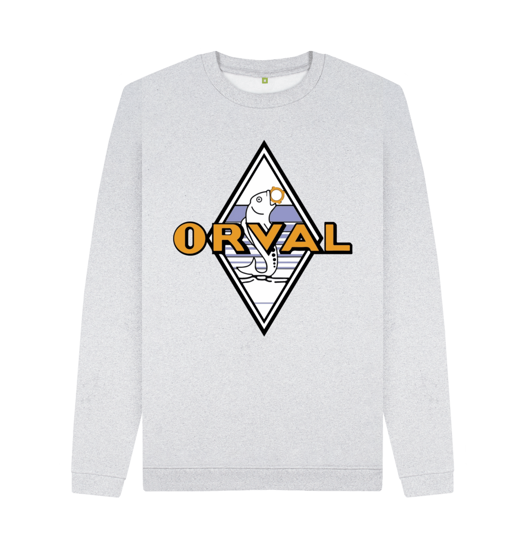 Grey Recycled Printed Sweater Front