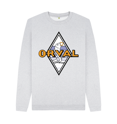 Grey Recycled Printed Sweater Front