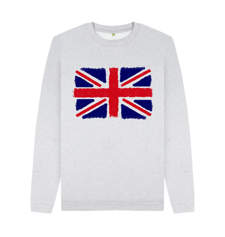 Grey Recycled Printed Sweater Front