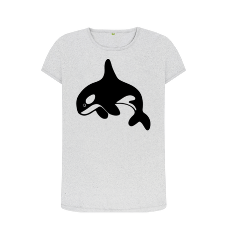 Grey Recycled Printed T-Shirt Front