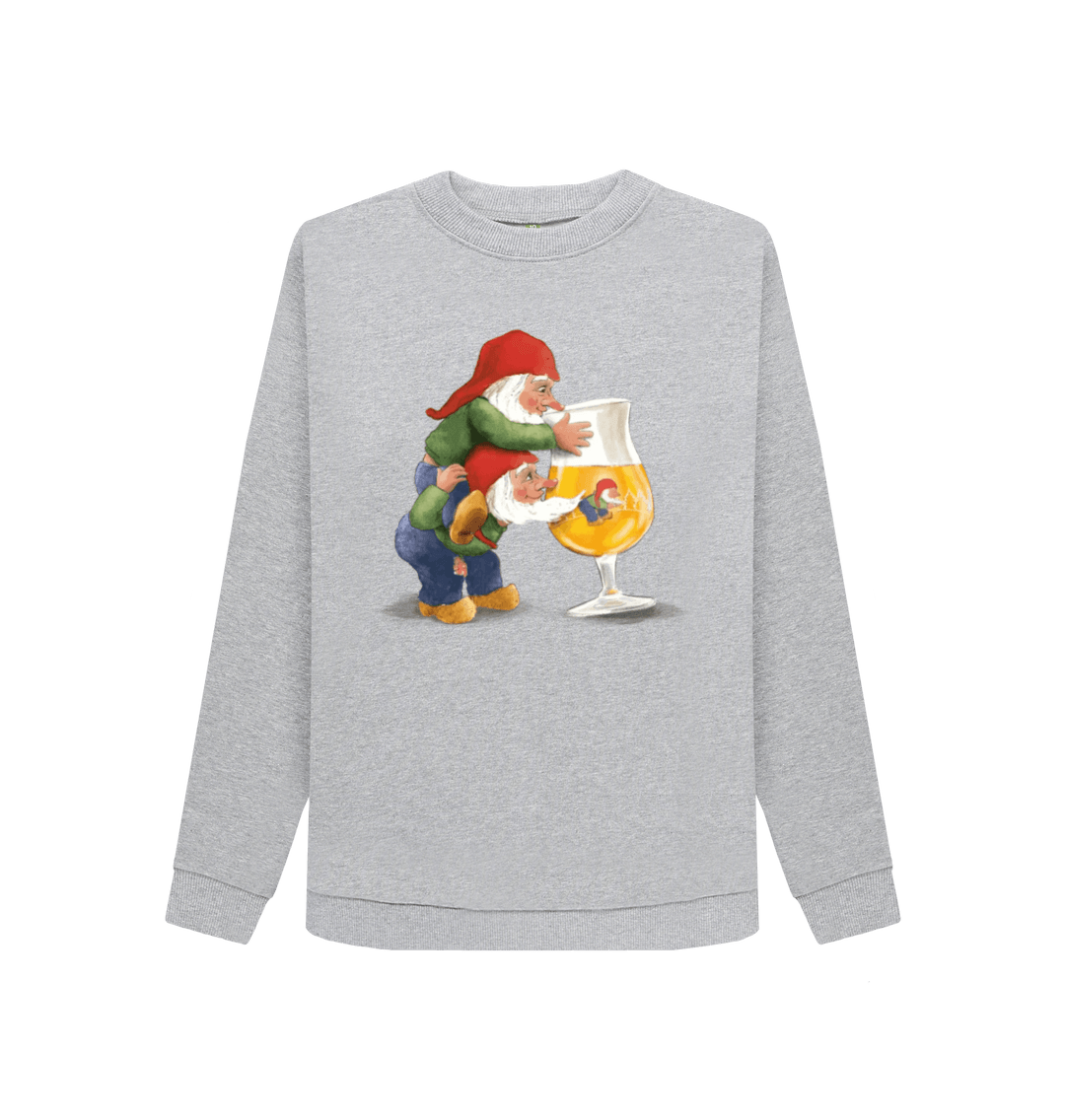 Light Heather Printed Sweater Front