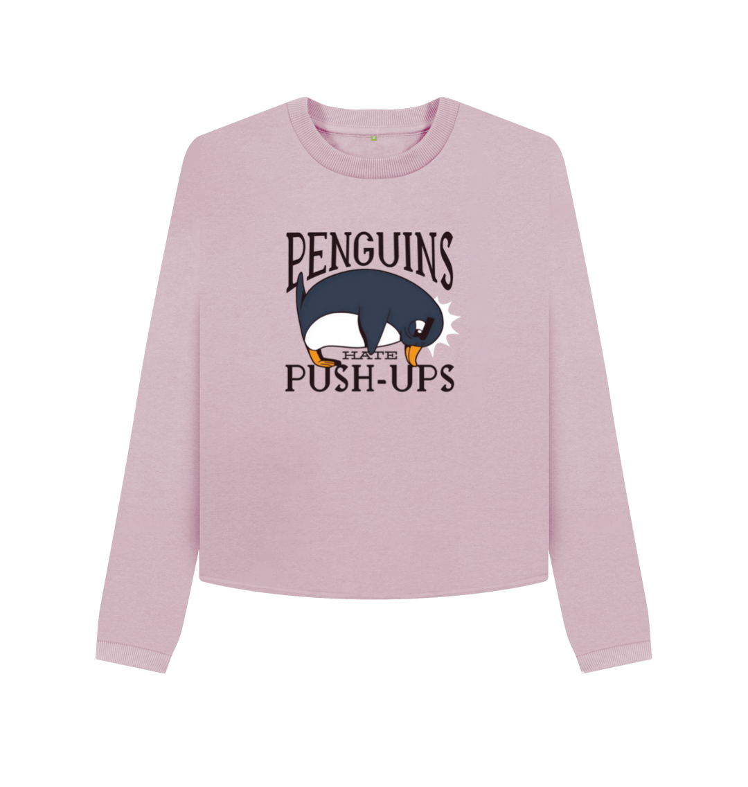Mauve Printed Boxy Jumpers Front