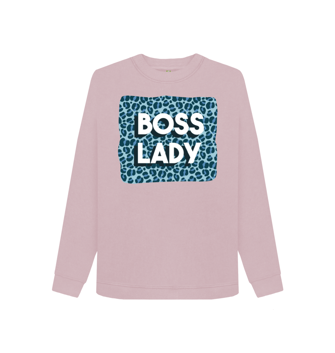 Mauve Printed Sweater Front
