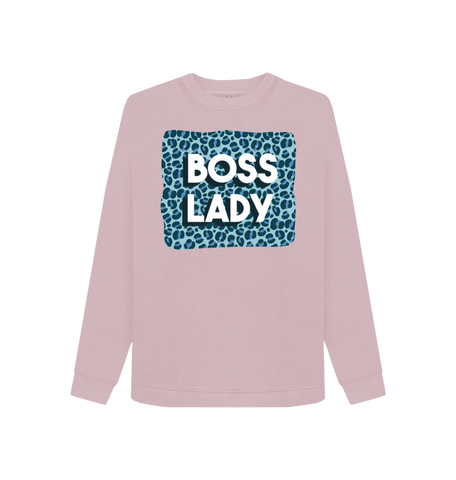 Mauve Printed Sweater Front