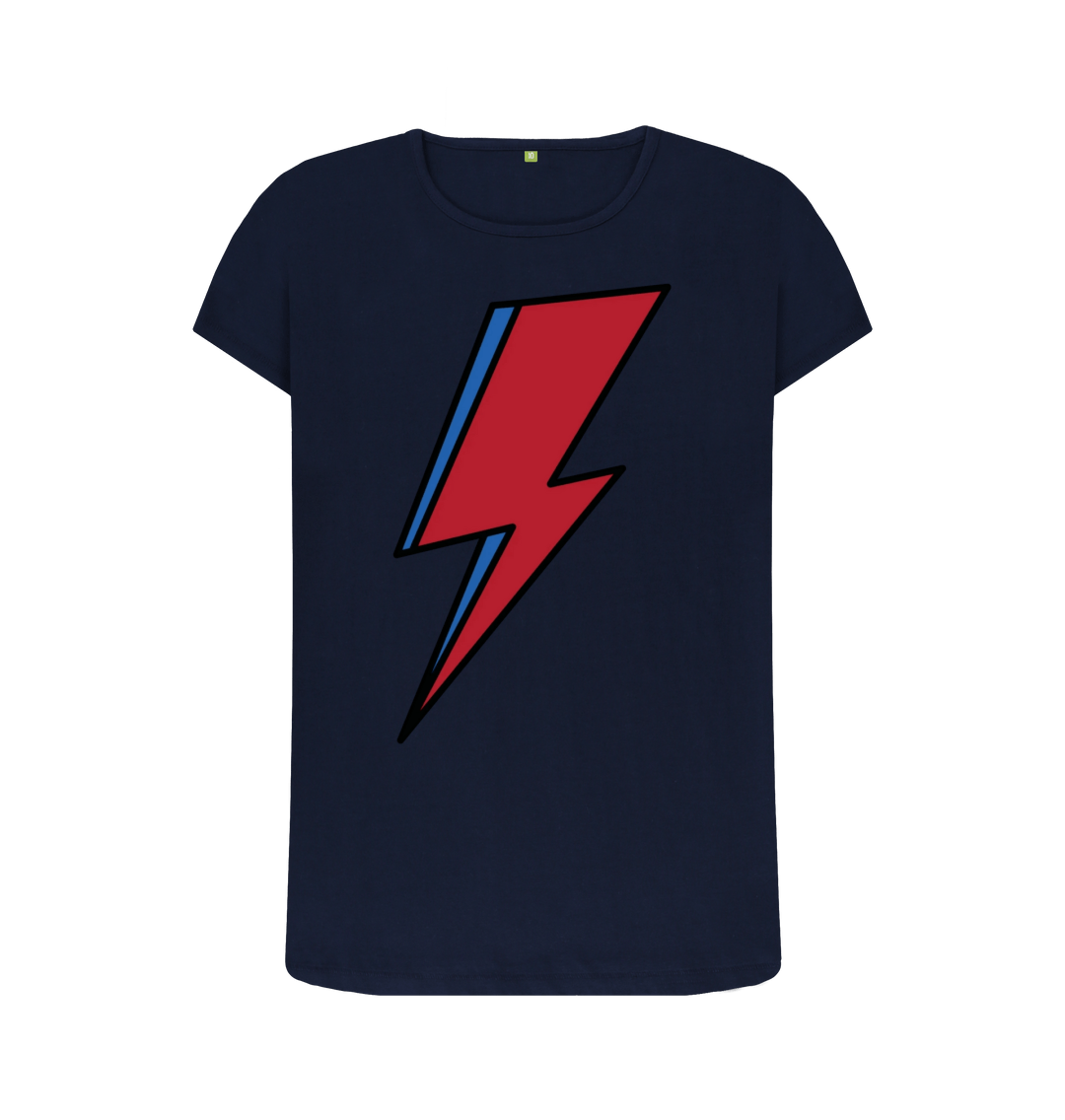Navy Blue Printed T-shirt Front