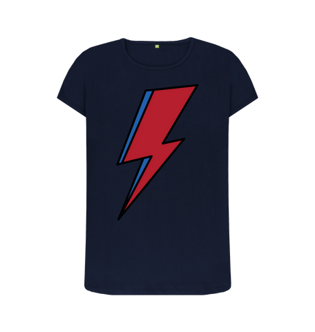 Navy Blue Printed T-shirt Front