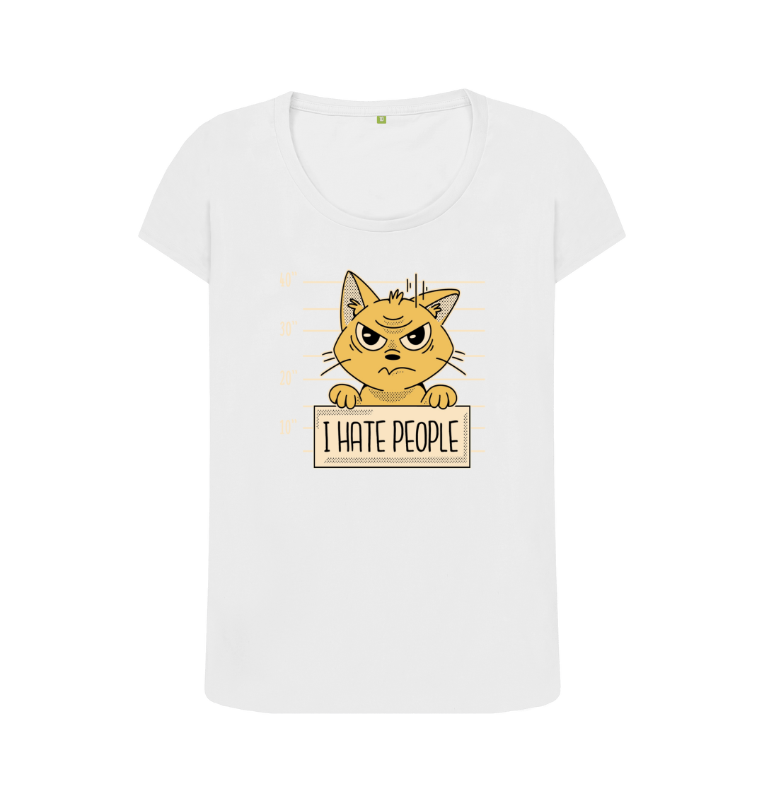 White Printed T-shirt Front