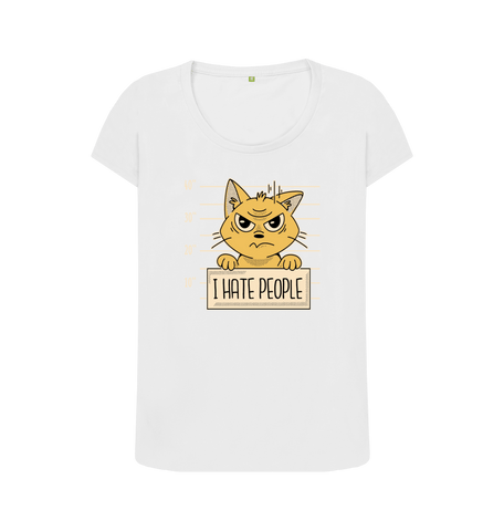 White Printed T-shirt Front