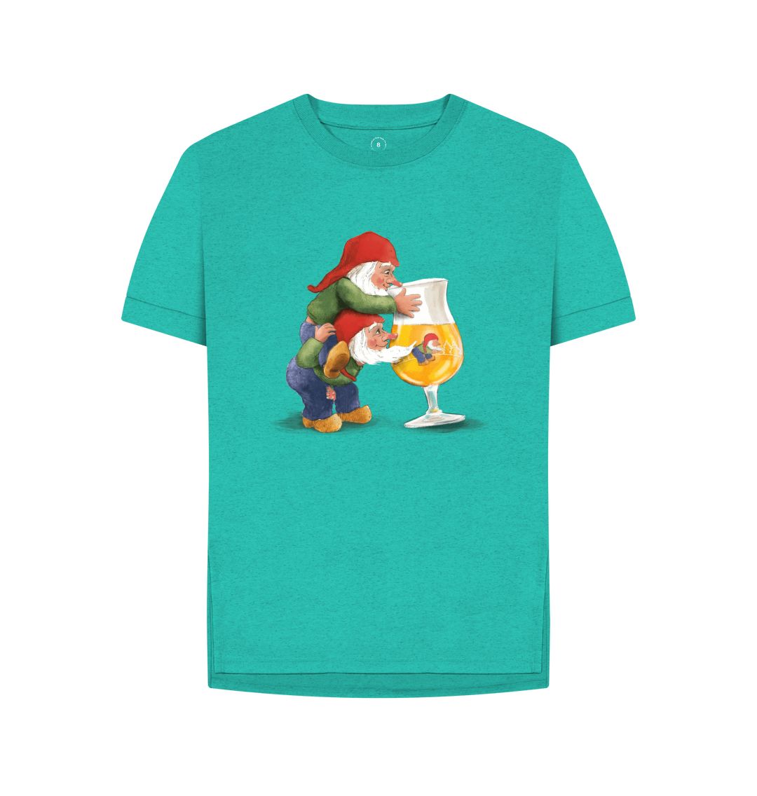 Seagrass Green Gnomes Drinking La Chouffe Women's Remill Relaxed Fit T-Shirt