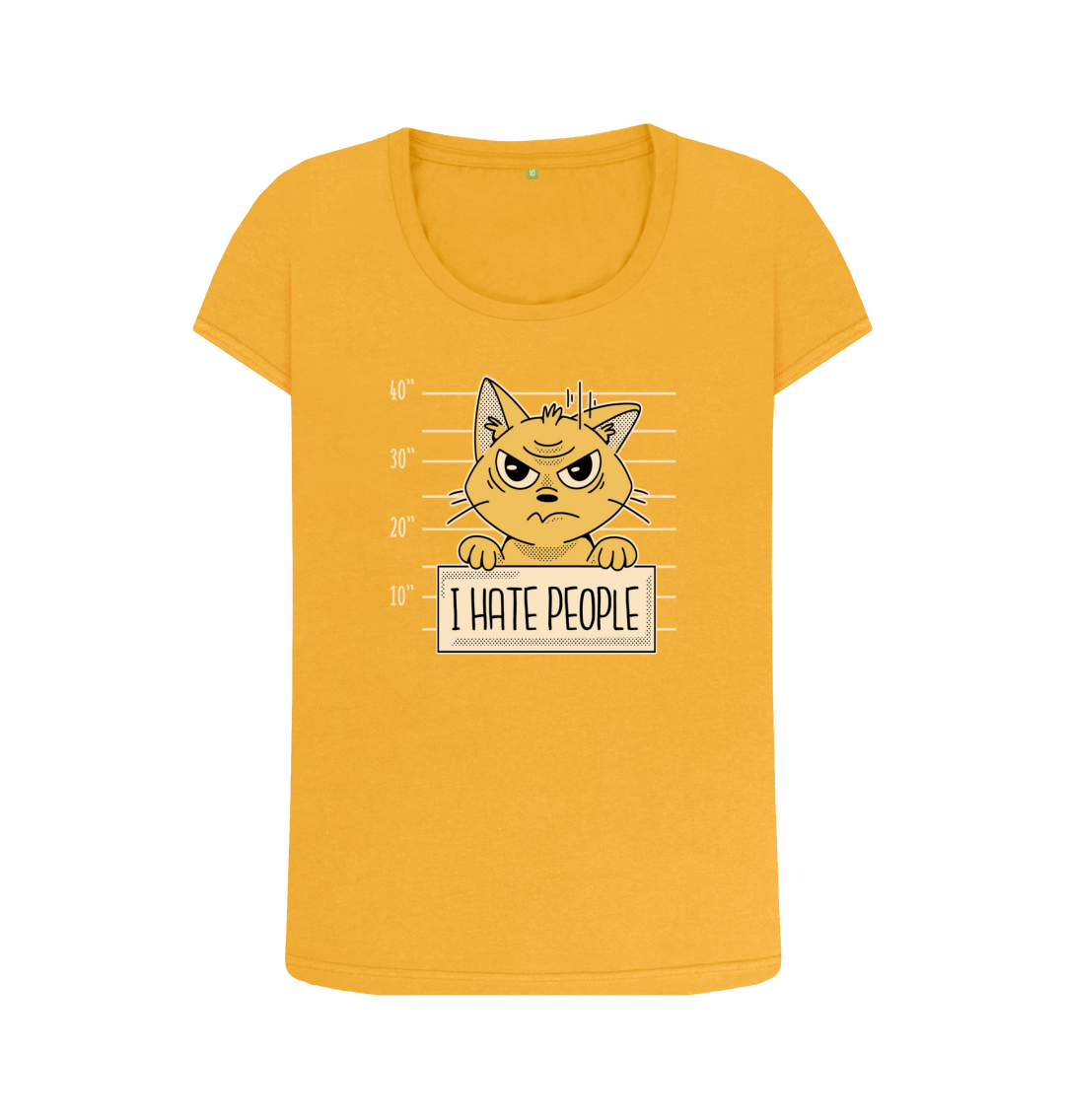 Mustard Printed T-shirt Front
