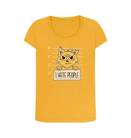 Mustard Printed T-shirt Front