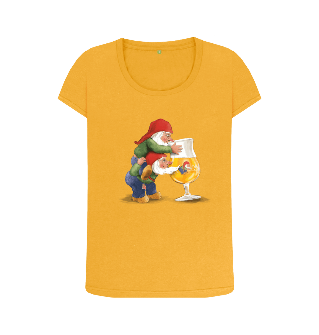 Mustard Printed T-shirt Front