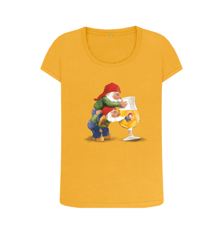 Mustard Printed T-shirt Front