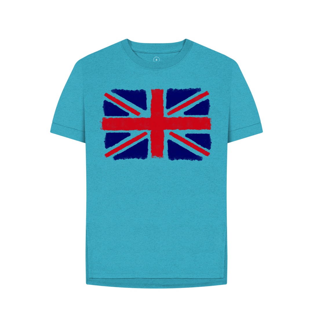 Ocean Blue Printed T-shirt Front