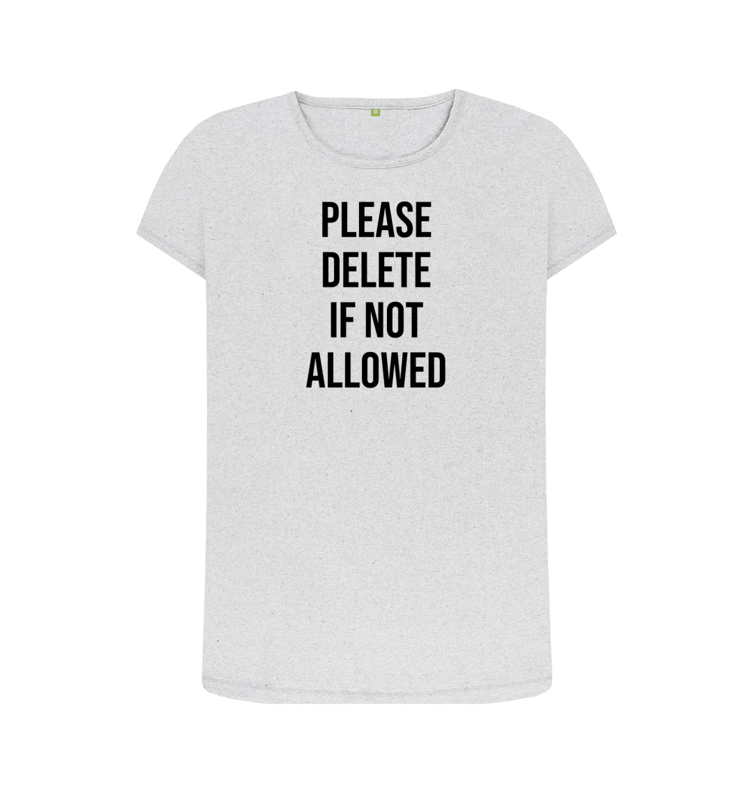 Grey Recycled Printed T-Shirt Front