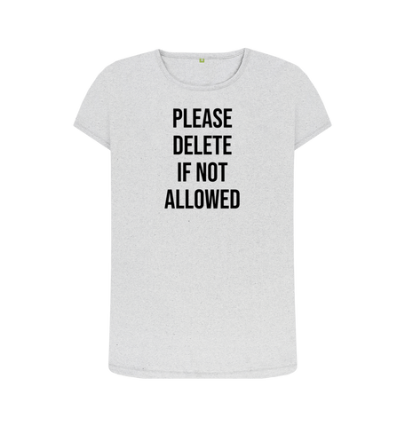 Grey Recycled Printed T-Shirt Front