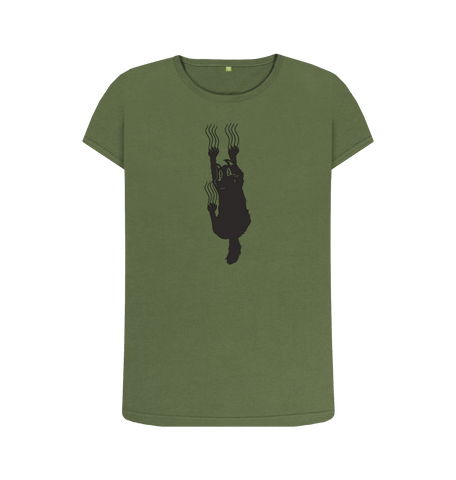 Khaki Printed T-shirt Front