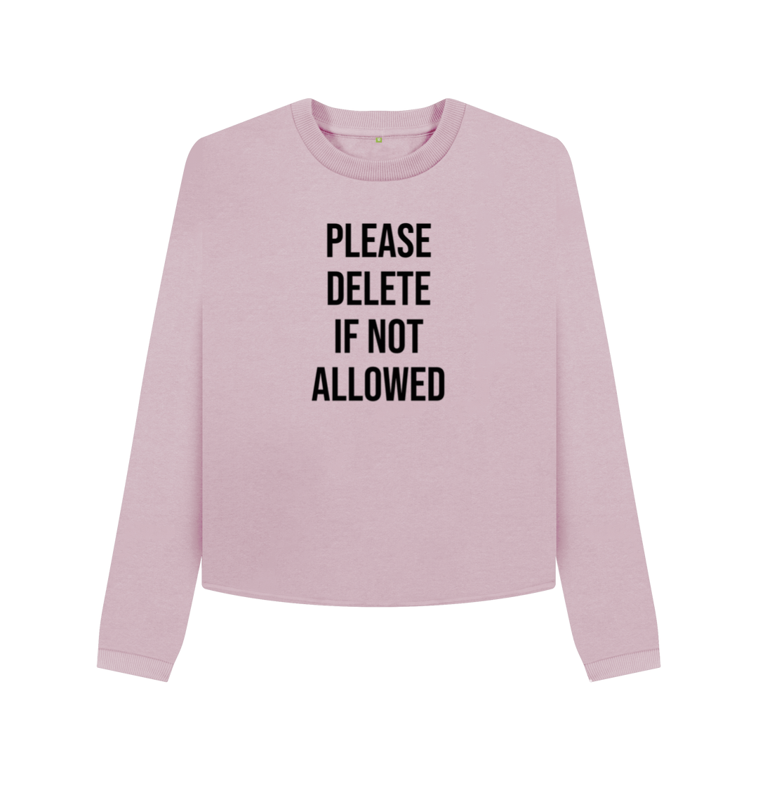 Mauve Printed Boxy Jumpers Front