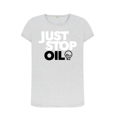 Grey Recycled Printed T-Shirt Front