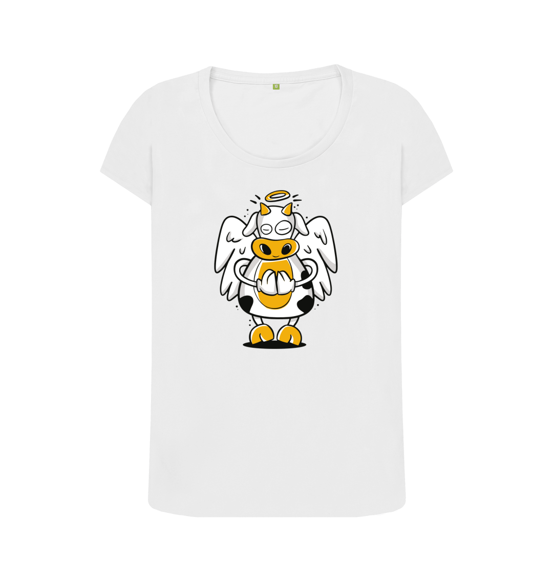 White Printed T-shirt Front