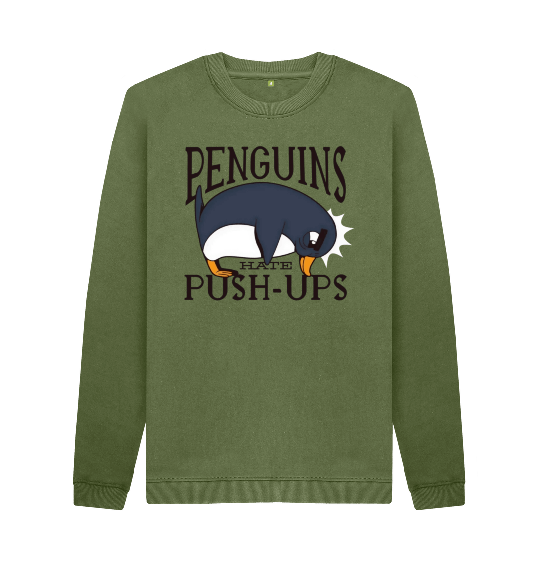 Khaki Printed Sweater Front