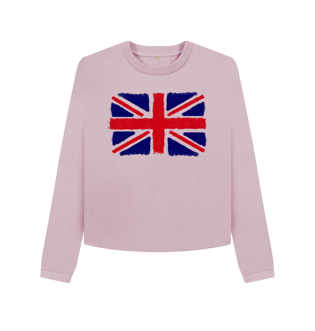 Mauve Printed Boxy Jumpers Front
