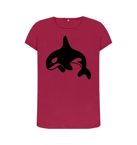 Cherry Orca Women's Crew Neck T-Shirt
