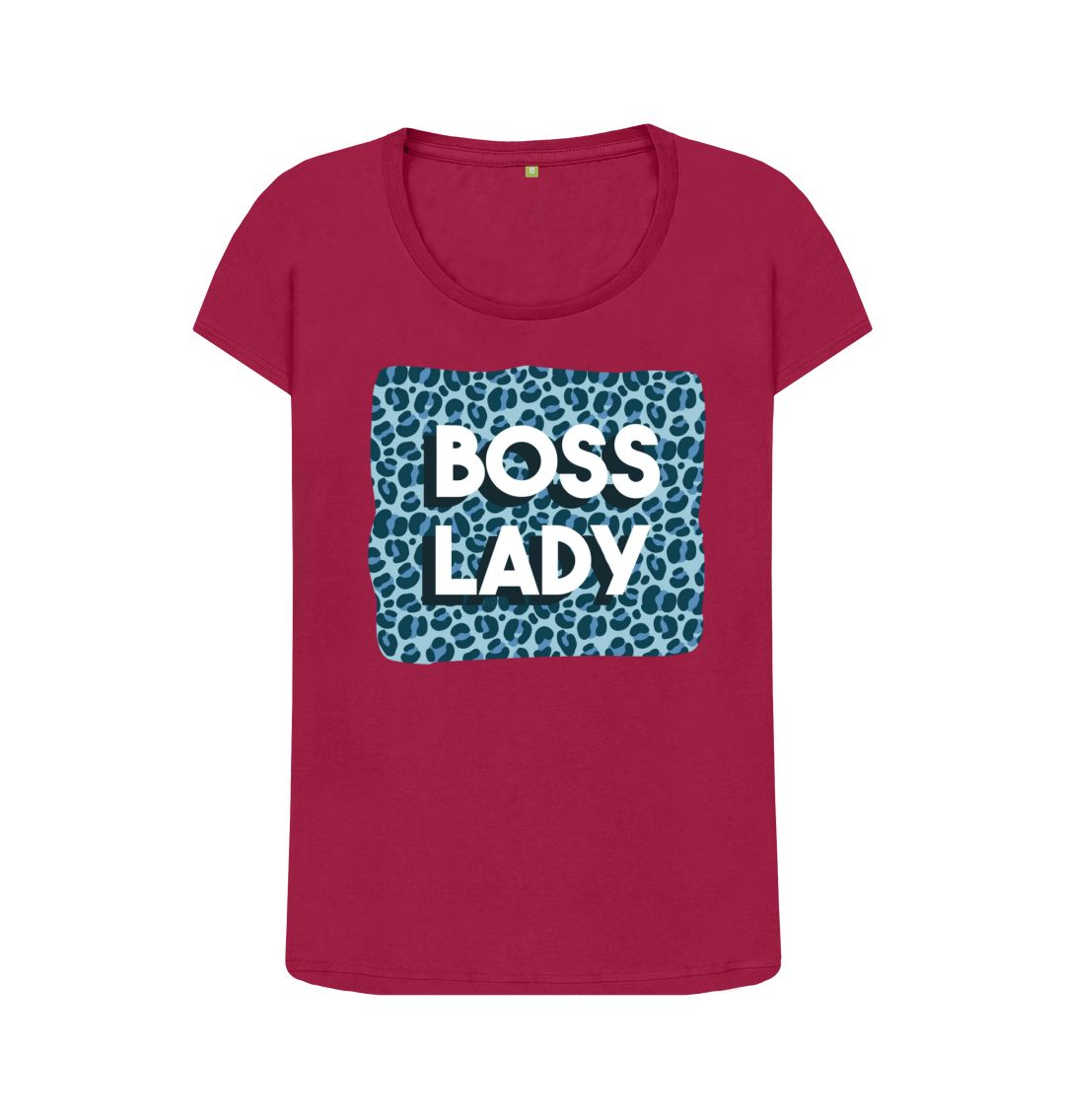 Cherry Boss Lady Women's Scoop Neck T-Shirt