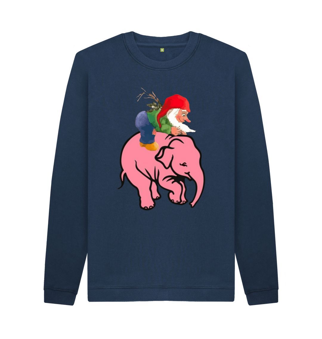 Navy Blue Delirium vs Chouffe Men's Crew Neck Sweater