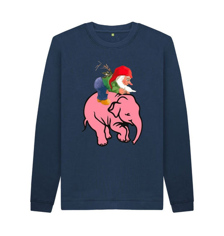 Navy Blue Delirium vs Chouffe Men's Crew Neck Sweater