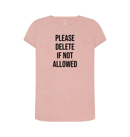 Sunset Pink Please Delete Women's Remill T-Shirt