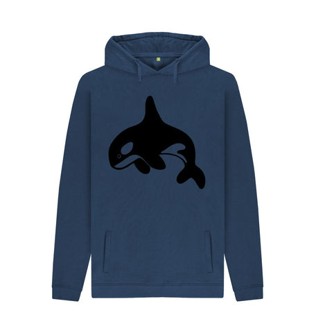 Navy Orca Men's Pullover Hoodie