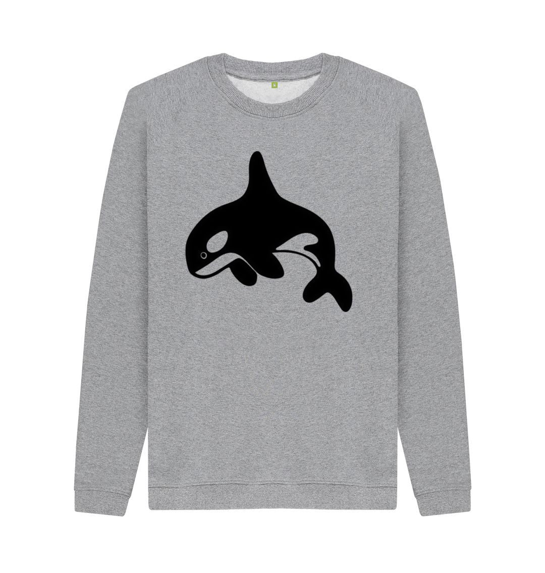 Light Heather Orca Men's Crew Neck Sweater