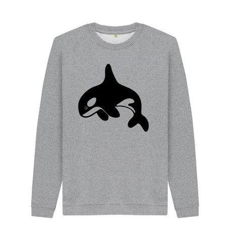 Light Heather Orca Men's Crew Neck Sweater
