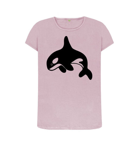 Mauve Orca Women's Crew Neck T-Shirt