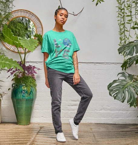 Love My Planet Women's Remill Relaxed Fit T-Shirt