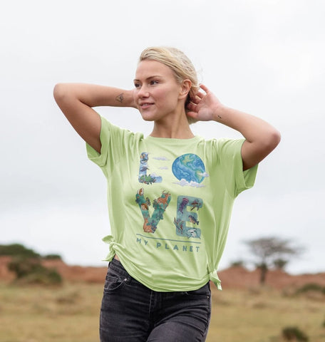 Love My Planet Women's Relaxed Fit Tee
