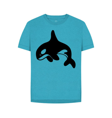 Ocean Blue Orca Women's Remill Relaxed Fit T-Shirt