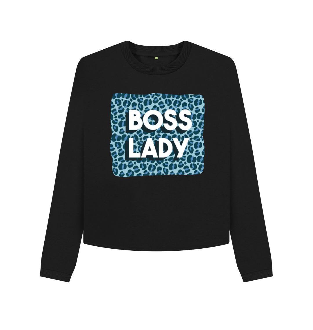 Black Boss Lady Women's Boxy Jumper