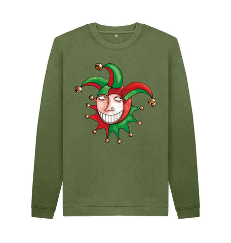 Khaki Brugse Zot Men's Crew Neck Sweater
