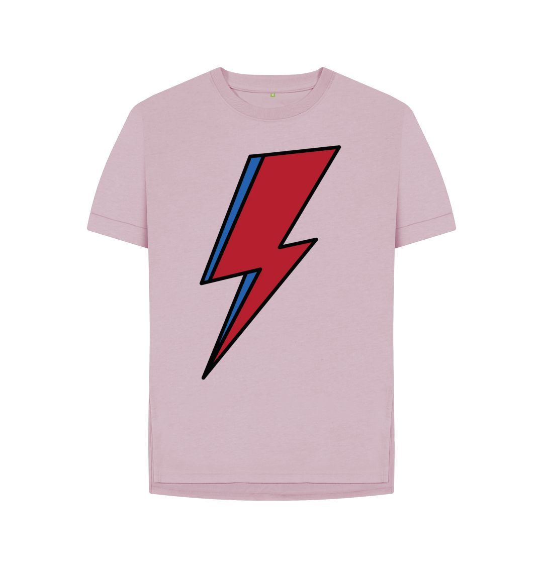 Mauve Lightning Bolt Women's Relaxed Fit Tee