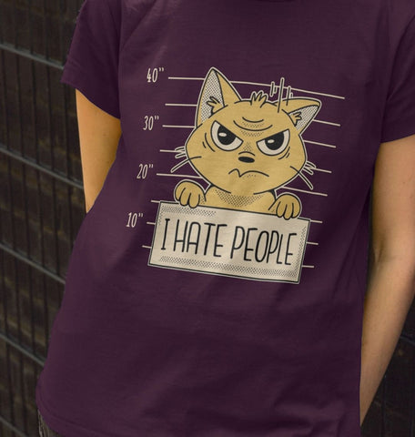 I Hate People Women's Crew Neck T-Shirt