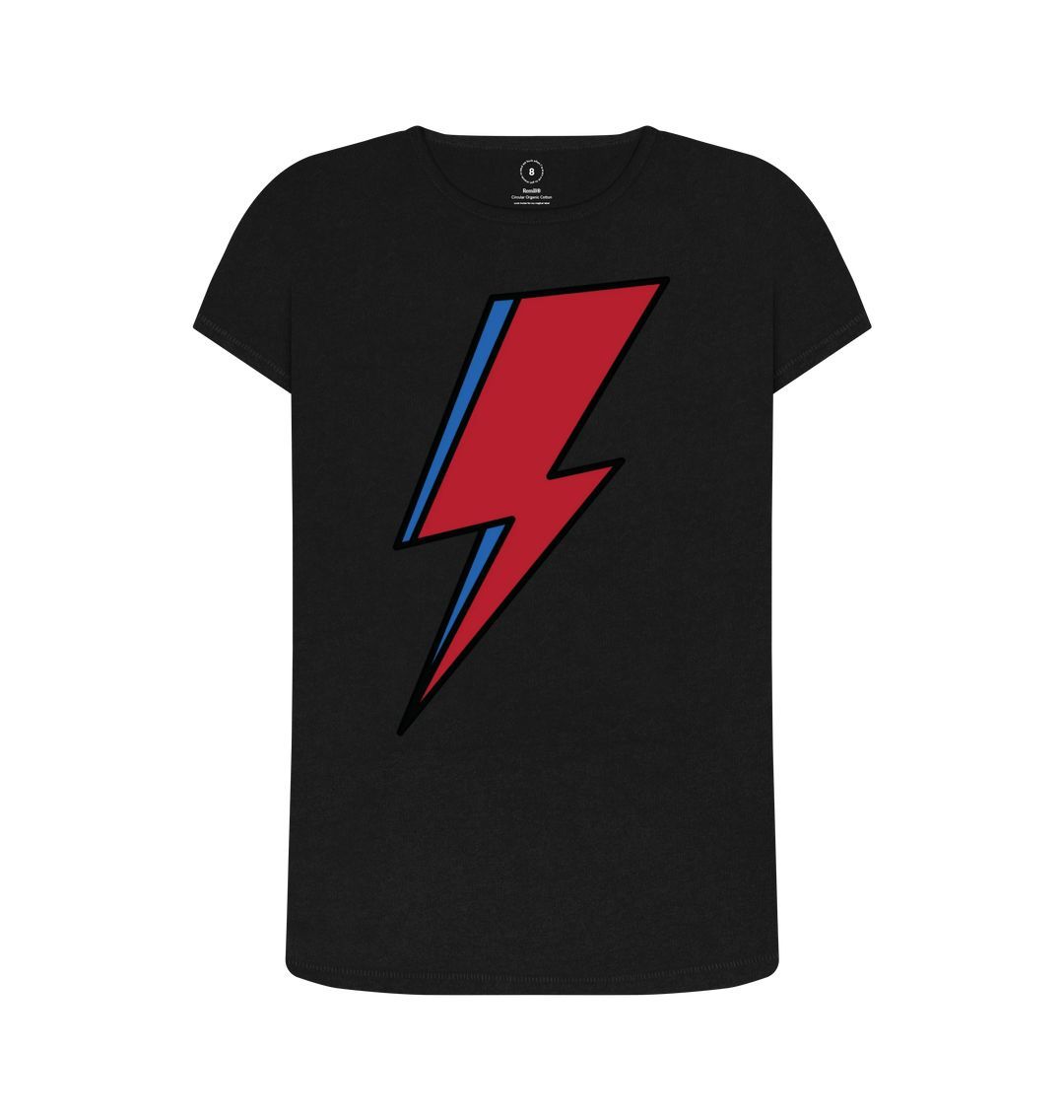 Black Lightning Bolt Women's Remill T-Shirt